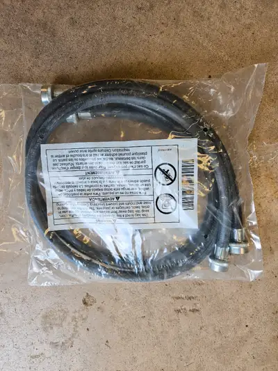 New Set of Washing Machine Hoses Still in Bag.
