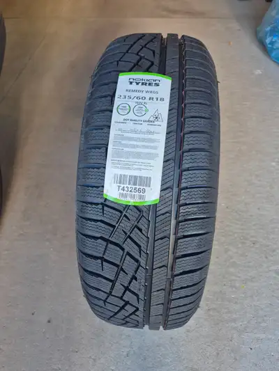Selling a set of almost new 235/60R18 107V Nokian Remedy WRG5 All-weather tires. One of the tires is...