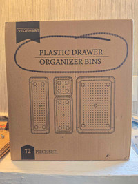 NIB  72 Plastic organizers for drawers