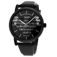 Emporio Armani Luigi Skeleton Leather Automatic Men's Watch