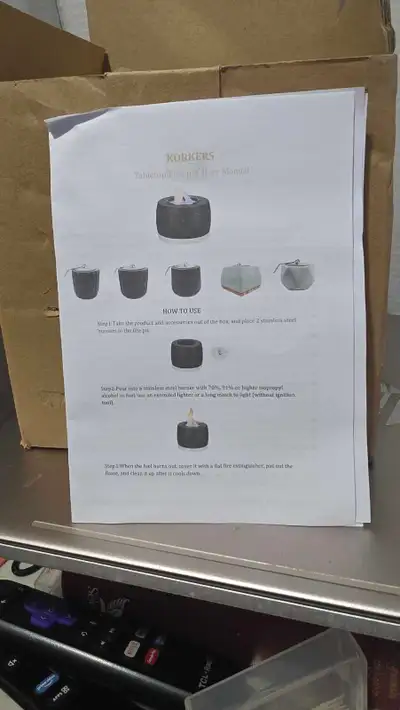 Korkers Tabletop Firepit Brand New In Box, View more