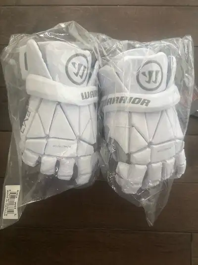 Warrior EVO Lacrosse gloves size Large, View more