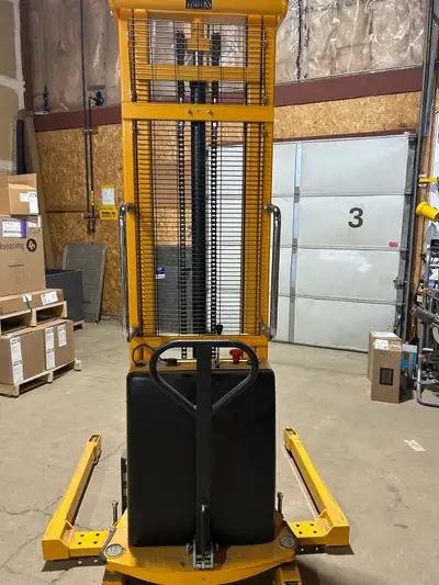 semi-Electric Straddle Stacker-137” lift, View more