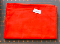 Vintage Orange Fabric For Sewing, Quilting, Crafts For Sale