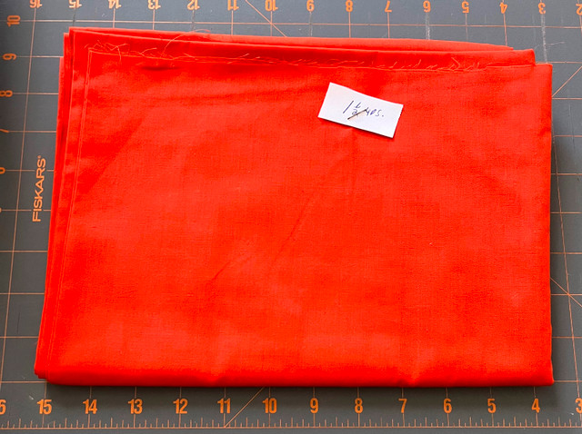Vintage Orange Fabric For Sewing, Quilting, Crafts For Sale in Hobbies & Crafts in Oakville / Halton Region