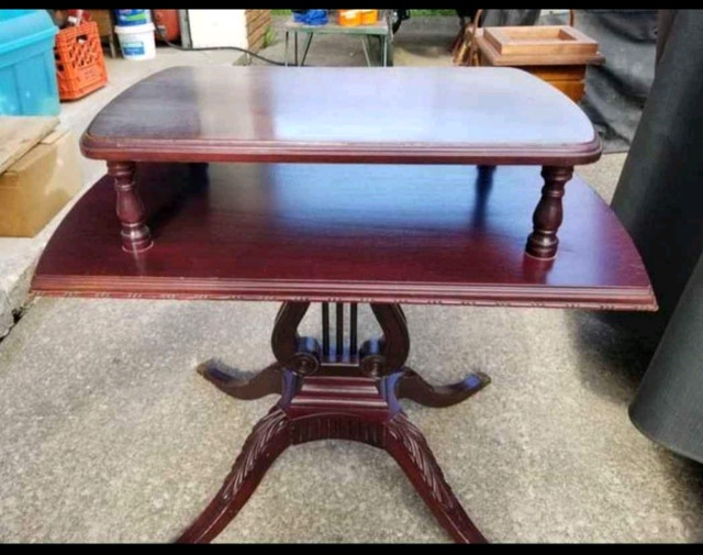 Duncan Phyfe Two Tier Table Coffe Tea Mahogany Coffee Tables St. Catharines Kijiji