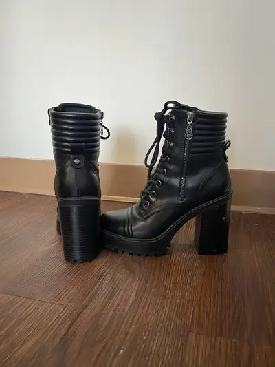 Black High-Heeled Boots — Women’s 7.5, View more
