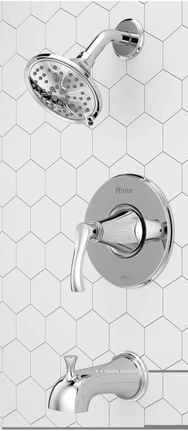 Pfister Auden Polished Chrome Shower Faucet Set  in Bathwares in Markham / York Region - Image 4