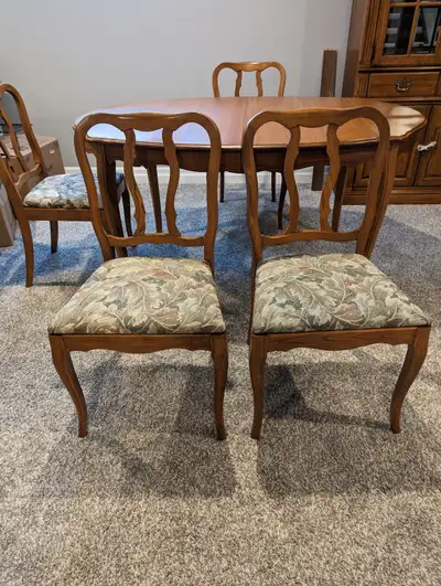 Dining room table & chairs, View more