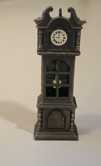 Antique Collectable Die Cast Grandfather Clock Pencil Sharpener