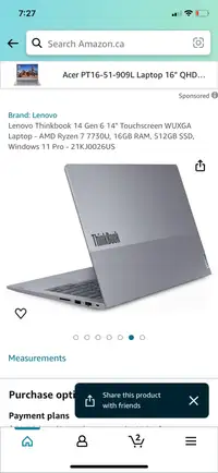 Laptop lenovo 