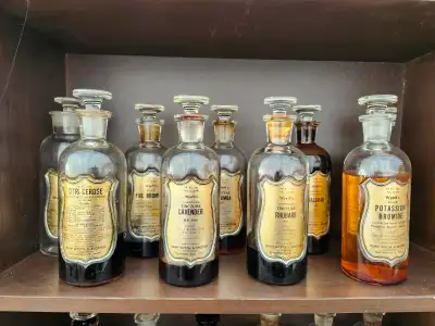 Antique John Wyeth & Brother Apothecary Bottles, View more