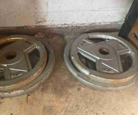 Metal weight plates 