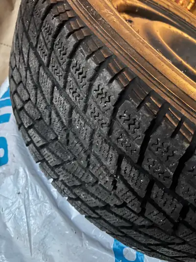 Came off of a Hyundai Tucson. 5x114.3 bolt pattern of rims. Tires have lots of tread. Great winter t...