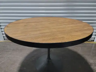 Aero Reclaimed Elm Round Dining Table, Restoration Hardware, View more