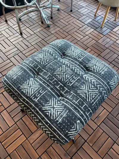 Hermes style stool and ottoman, View more