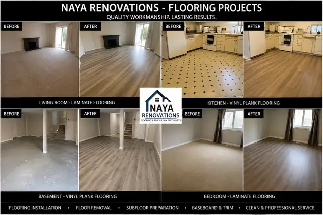 VINYL & LAMINATE FLOORING INSTALLATION | MISSISSAUGA in Flooring in Oakville / Halton Region - Image 4