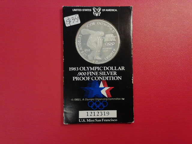 1983    USA       OLYMPIC DOLLAR in Arts & Collectibles in Mississauga / Peel Region