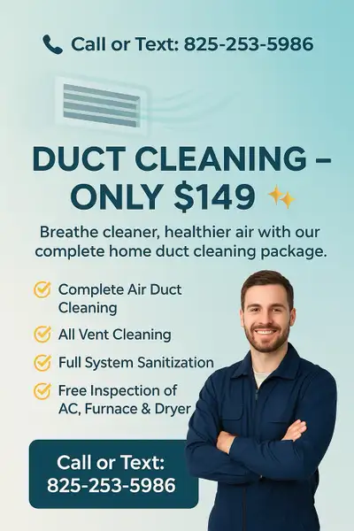 Best Duct Cleaning Near Me – Calgary Homes Flat $149!, View more