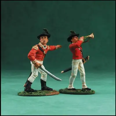 Wm Britain Set 17351 Germantown British 40th Foot Command Set, from the 'American Revolutionary War'...