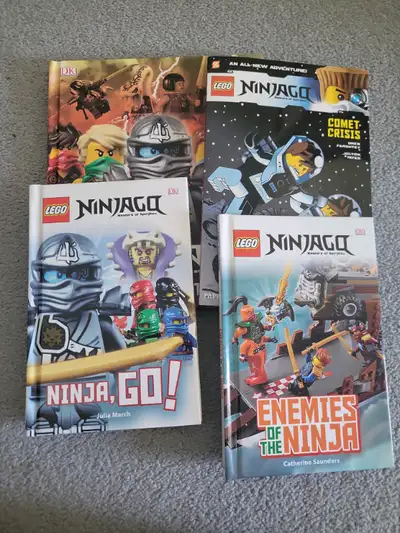 4 Lego Ninjago books, View more