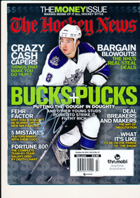ORIGINAL DREW DOUGHTY LOS ANGELES KINGS SIGNED HOCKEY NEWS COVER