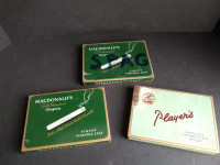 Vintage Cigarette Tins - MacDonald's and Player's Advertising