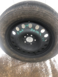 225 55R17 Goodyear Rim and Tire