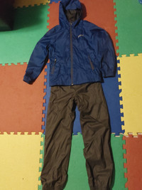 XMTN Water and Wind Resistant Rain Jacket,  Pants boy's size10
