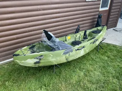 Volador 3 Single Seat Sit-on-Top Fishing Kayak 1pc Paddle Height Adjustable Tube Frame Seat 2 trolli...