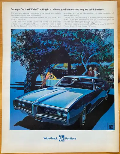 “Once you’ve tried Wide-Tracking in a LeMans you’ll understand why we call it LeMans.” Dimensions: 1...