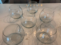 Glassware - Oversized Rose Bowls  & Flat-bottomed Round Flasks