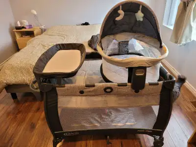Graco Pack and Play with bassinet and change table, View more