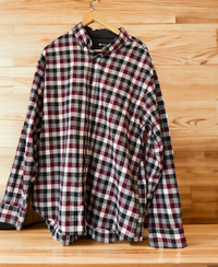 Haggar Classic Plaid Flannel Shirt