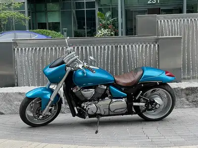 While the base model of this bike is a M90 the front and back end are a M109. The wider rear tire do...