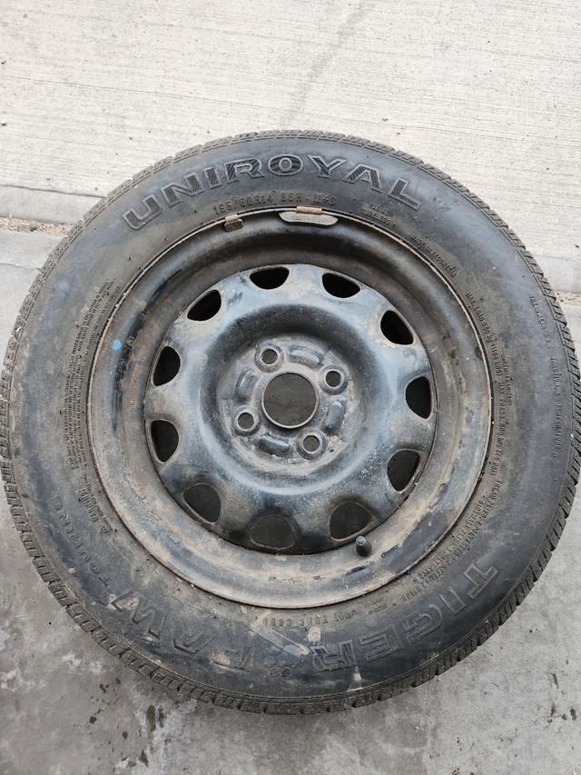 Two 14in steel wheels in Tires & Rims in Edmonton