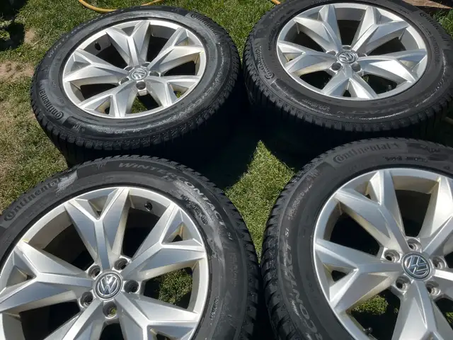 Volkswagen Atlas Rims on Continental Crosscontact winter tires  in Tires & Rims in Cambridge - Image 10