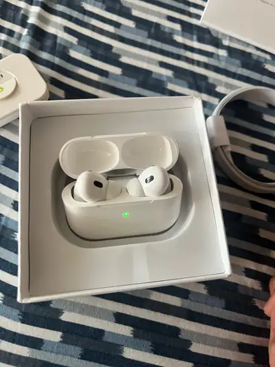 Selling a brand new pair of AirPods for $140, complete with the original box, charging cable, and ex...