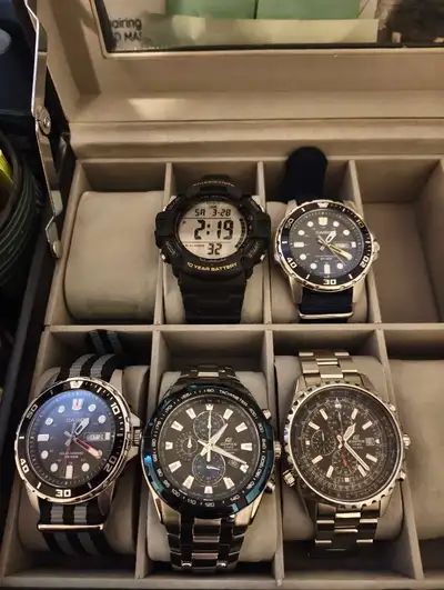 All 5 watches are like new condition asking $350 for all If the ad's still up, the watches are still...