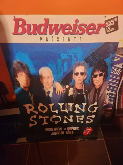 Panneau Publicitaire Budweiser Rolling Stones, View more