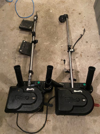 Electric down riggers, rods, weights 