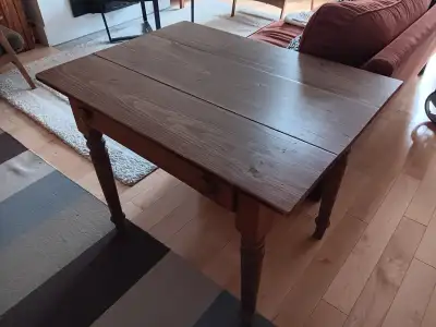 Vintage solid wood table, View more