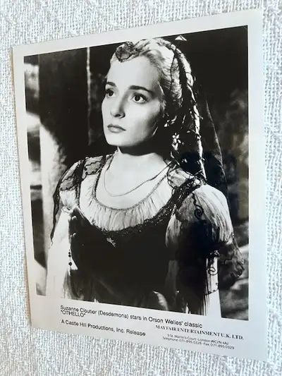 Original Orson Welles OTHELLO (1952) RR still Suzanne Cloutier, View more