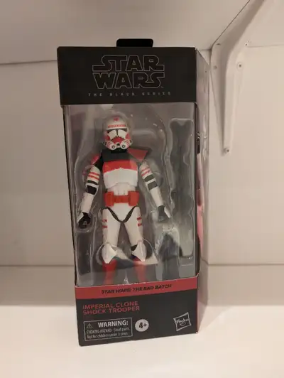 Star Wars Black Series Imperial Clone Shock TrooperThe Bad Batch 6 inch action figure. New in box. N...