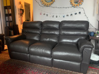 Reclining Sofa and Armchair Leather Set