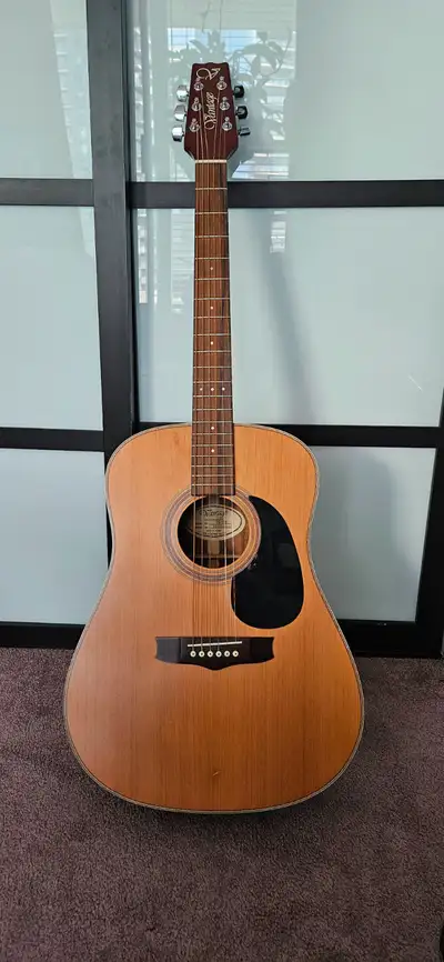 Vantage VS-25S Guitar, Hard-shell case, stand, View more