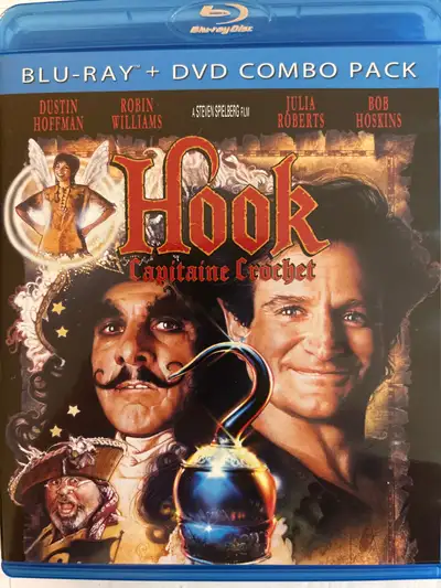 Hook capitaine crochet film Blu-ray et DVD bilingue : anglais et français.: à vendre 15$. Shipping 5...