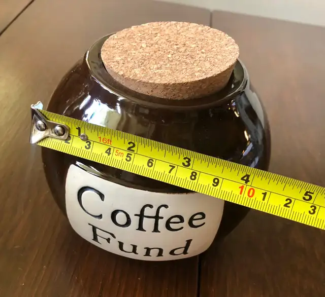 Coffee Fund Ceramic Bank Jar Gift Decor Office Collection in Home Décor & Accents in Calgary - Image 8