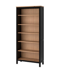 IKEA Hemnes Bookcase (black-brown/light brown)