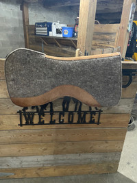 3/4” wool western saddle pad 